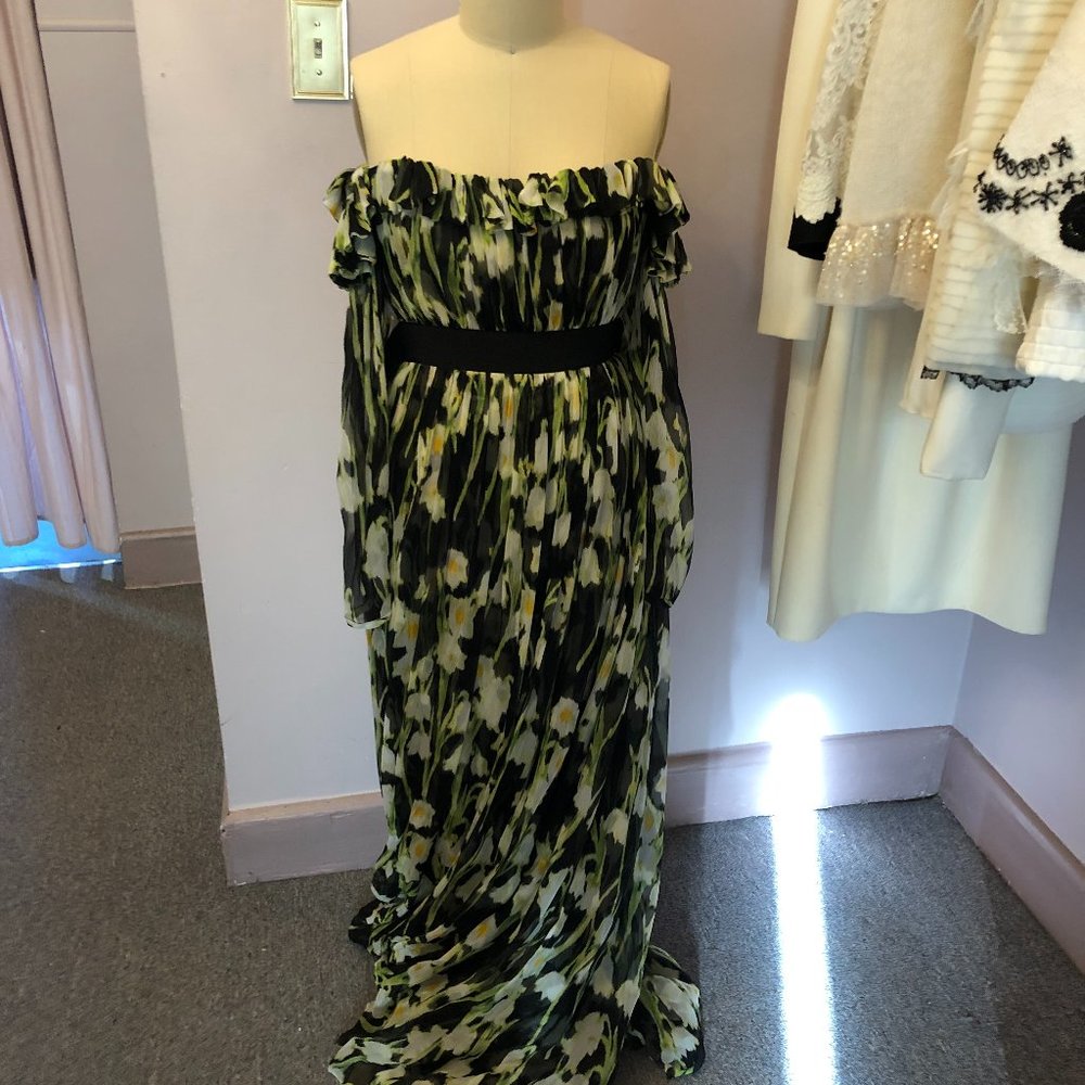 Carolina Herrera Dress Floral Chiffon Spring 2020